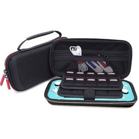 Resim Nintendo Switch Lite Uyumlu Oyun Konsolu Kılıfı Saklama Çantası Siyah 