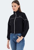 Resim VALENCIA Oversize Kadın Sweatshirt Siyah 