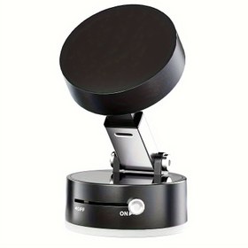 Resim Araba ve Ev için Çift Kullanımlı Manyetik Telefon Tutucu - Ayarlanabilir Açılı Teleskopik Katlanır Stand, Taşınabilir Araç Montaj & Masa Düzenleyici, Güvenli Sürüş ve Çalışma Alanı Kolaylığı İçin Sağlam Eller Serbest Tasarım, Dayanıklı Malzeme 