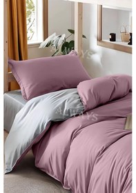 Resim Always Çarşafı Lastikli Çift Taraflı Tek Kişilik Nevresim Takımı Tekgriligülkurusu 