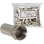 Resim F Konnektör Rg6/u4 18MM Geniş 100LÜ Poşet Powermaster 