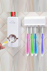 Resim Mobee Otomatik Diş Macunu Sıkacağı Ve 5 Adet Diş Fırçalığı 