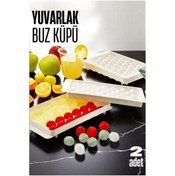Resim mrpurple Buz Kalıbı YUVARLAK İçecek Buz Kalıbı - Mutfak Buz Kalıbı Kolay Çıkarılı - PRP7065-9725 