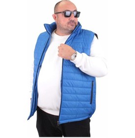 Resim Starbattal Büyük Beden Jessica Su Itici Yelek 22810 Saks - 2Xl Saks Mavisi 