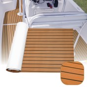 Resim Kahverengi ve Siyah Çizgili Köpük EVA Tekne Güverte Matı, Lüks, Güçlü Yapıştırıcı, Kolay Kurulum, Kolay Temizlik, Deformasyona Uğramaz, Motor Tekneler, RV Yatlar, Kano, Sörf Tahtaları, Sevgililer Günü, Şükran Günü, Noel, Cadılar Bayramı, Babalar Günü için Evrensel Tasarım 