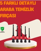 Resim AyrStore Araç İçi Detaylı Temizlik Seti-Araba Jant ve İç Yüzey Temizlik Fırçaları 