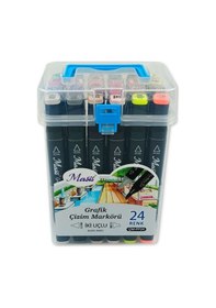 Resim Masis Çift Taraflı Twin Grafik Marker Kalem Seti 24 Renk 