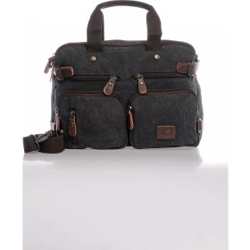 Resim C-Active CTV1278-0001 Siyah Unisex Evrak ve Sırt Çantası 