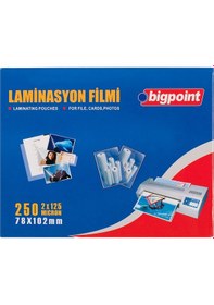 Resim Bigpoint Laminasyon Filmi 78x102 MM 78X102 MM 100 Lü Kutu N11.196 