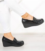 Resim Erkan Saçmacı Taylor Siyah Yılan Hakiki Deri Dolgu Topuklu Günlük Ayakkabı Siyah 