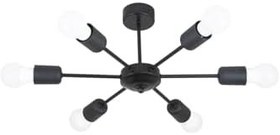 Resim Lambadar Altılı Akrobat Model Plafonyer Tavana Monte Avize Siyah Tek Ebat Unisex 3598-6Blkakrobat 