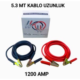 Resim POLATLI OTO AKSESUAR Akü Takviye Kablosu Tır Tipi 5.30 Mt 1200 Amper 35. Mm Kablo 