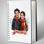 Resim Aralık Ayında Aşk Karikatürlü Defter 