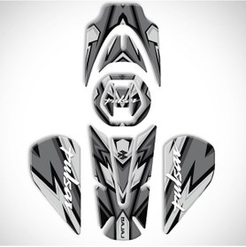 Resim Bajaj Pulsar Ns 200 2011-2020 Uyumlu Tank Pad Set Gri 
