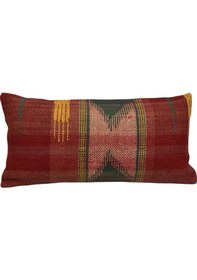 Resim Zehra Abla Halı Yeni El Dokuma Dekoratif Lumbar Kilim Kırlent Yastık Kılıfı 6644 Çok Renkli 
