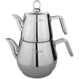 Resim Aryıldız Optimal Orta Boy Çaydanlık Takımı Çelik 