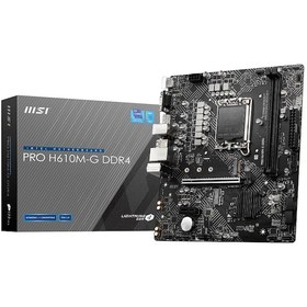 Resim MSI PRO H610M-G DDR4 M2 PCIe NVME HDMI PCIe 6X v4.0 1700p mATX 