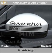 Resim Opel Meriva Ayna Kapağı Oto Sticker (2 Adet) (282327430) 