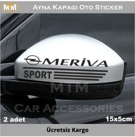 Resim Opel Meriva Ayna Kapağı Oto Sticker (2 Adet) (282327430) 