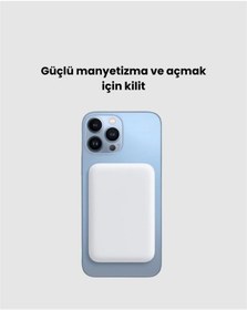 Resim Ultra Kompakt Ve Güçlü Magsafe Powerbank 10000 Mah İle Kablosuz Şarj Deneyimi Çok Renkli 