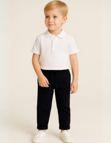 Resim Zekids Çocuk Beli Lastikli Jogger Eşofman Alt-16089 Lacivert 