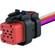 Resim TE Connectivity Erkek Konnektör 6 Pin Kablolu 