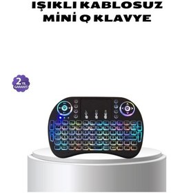 Resim Işıklı Q Klavye Entegre Touchpad, Ergonomik Tasarım Ve Türkçe Karakter Desteği Diğer 