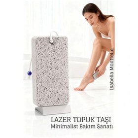 Resim Mey İthalat ® Lazer Kesim Doğal Ponza Topuk Taşı – Ayak Bakımı İçin Profesyonel Cilt Temizleyici 