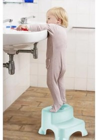 Resim Çok Amaçlı Katlı Basamak, Mint Yeşili Renk, Kullanışlı Tasarım 100 Cm'ye Kadar 