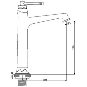 Resim Newarc Pera Çanak Tıpı Lavabo Bataryası - Parlak Bakır 961005 Diğer 