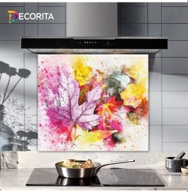 Resim Decorita Cam Ocak Arkası Koruyucu | Renkli Sonbahar | 52cm x 60cm 