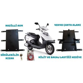 Resim Kuba Vn 50 Pro Kızaklı Kurye Paket Çanta Demiri 