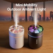 Resim 180ml Mini USB Hava Nemlendirici ve Aromaterapi Difüzörü - Sessiz, Taşınabilir Sis Püskürtücü Ev, Yatak Odası, Araba için - Plastik, Noel, Cadılar Bayramı, Paskalya, Hanuka, Şükran Günü için İdeal Hediye, Aroma Difüzörü | Kompakt Tasarım | Dayanıklı Plastik, Mini Hava Nemlendirici 