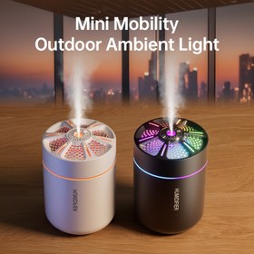 Resim 180ml Mini USB Hava Nemlendirici ve Aromaterapi Difüzörü - Sessiz, Taşınabilir Sis Püskürtücü Ev, Yatak Odası, Araba için - Plastik, Noel, Cadılar Bayramı, Paskalya, Hanuka, Şükran Günü için İdeal Hediye, Aroma Difüzörü | Kompakt Tasarım | Dayanıklı Plastik, Mini Hava Nemlendirici 