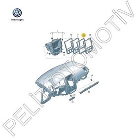 Resim Volkswagen Scirocco Torpido Teyp Çerçevesi 1q0858069h 