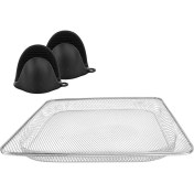 Resim Hava Fritöz Fırın Sepeti Hava Fritöz Sepet Rafı Yıkanabilir Kirpik Rafı Çıkarılabilir Fırın Sepeti Ninja Foodi SP100 (Yurt Dışından) 
