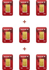 Resim Nadir Gold 24 Ayar 9 Gram Külçe Altın 9 Adet 1 Gram Külçe Altın 