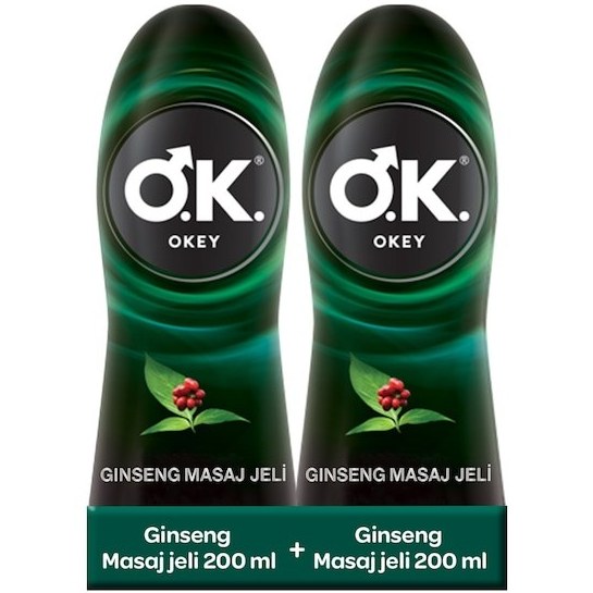 Okey Ginseng Masaj Jeli 2 x 200 ML Fiyatı ve Özelliklerı - Badem