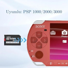 Resim Stick Pro Duo To Micro Sd Kart Adaptör – Psp 1000/2000/3000 Uyumlu – Dönüştürücü Adaptör 