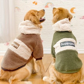 Resim Cozy Dog Christmas Sweater Hoodie - Sıcak Kışlık Pullover "Superpet" Tasarımı, Kahverengi ve Yeşil, Orta ve Büyük Irklar İçin Mükemmel, Makinede Yıkanabilir, Tatil Kutlamaları İçin İdeal, Köpek Kazak, Evcil Hayvan Giyimleri, Canlı Tasarım, Yumuşak Evcil Giyim, Küçük Köpekler İçin Köpek Kışlık, Küçük Köpekler İçin Köpek Mont, Küçük Köpekler İçin Köpek Kışlık, Orta Köpekler İçin Köpek Mont, Büyük Köpekler İçin Köpek Mont, Köpek Giyimleri, Köpek Bluz, Küçük Köpekler İçin Giyimler, Köpek Kazak, Ke 