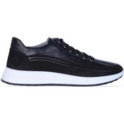 Resim Dropland 9141 Siyah Nubuk Deri Erkek Sneaker Ayakkabı 