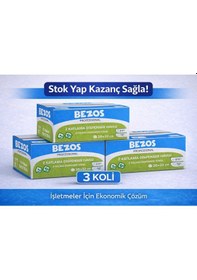 Resim Bezos Professional Z Katlamalı Dispenser Havlu 2 Katlı %100 Selüloz 20x22 Cm 3 Koli 36 Paket 