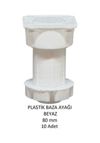 Resim Plastik Baza Ayağı, Beyaz, 8 Cm 10 Adet Beyaz 