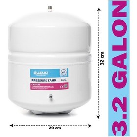 Resim Suzukı Technology, 12 Litre 3.2 Galon Metal Su Arıtma Tankı 