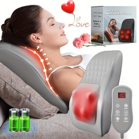 Resim Anneler Günü Hediyeleri - Isıtmalı Sırt Masaj Aleti, Boyun ve Omuz Masaj Yastığı, 3D Yoğurma Masajlı Şarj Edilebilir Masaj Cihazı, Kadınlar Erkekler Anne Baba için Doğum Günü Hediyesi 