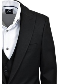 Resim Erkek Siyah Silim Fit Takım Elbise Bgl-st03493 001 