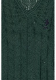 Resim U.s. Polo Assn. Erkek Çocuk Koyu Yeşil Kazak /triko 50315639-vr079 Koyu Yesıl 