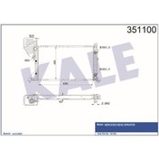 Resim KALE OTO Radyatör 351100 Su Radyatörü Sprinter 00- At 680X405X32 