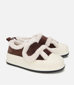 Resim Hotiç Kadın Süet Deri Kahverengi 