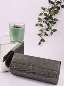 Resim weem bag Elysara EB0252 | KUM SİM ZARİF ÖRGÜ ŞERİTLİ ABİYE ÇANTA 